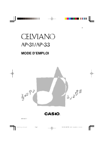 Mode d’emploi Casio AP-31 Celviano Piano numérique
