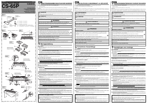 Manuale Casio CS-65P Supporto per tastiera