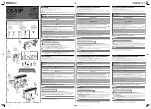 Manuale Casio CS-53P Supporto per tastiera