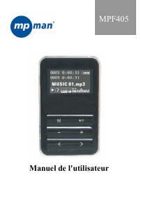 Mode d’emploi Mpman MP-F405 Lecteur Mp3