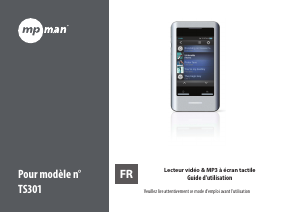 Mode d’emploi Mpman TS-301 Lecteur Mp3