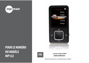 Mode d’emploi Mpman MP-122 Lecteur Mp3