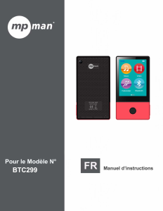 Mode d’emploi Mpman BTC299 Lecteur Mp3