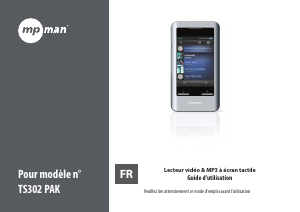 Mode d’emploi Mpman TS-302PAK Lecteur Mp3