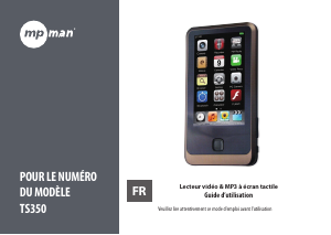 Mode d’emploi Mpman TS-350 Lecteur Mp3