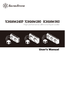 Manual de uso SilverStone IceGem 360 Enfriador de CPU