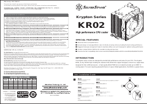 Bedienungsanleitung SilverStone KR02 CPU Kühler