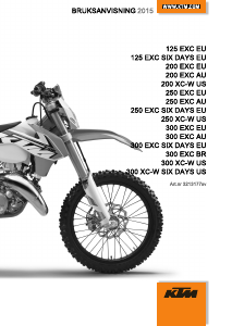 Bruksanvisning KTM 125 EXC Motorcykel
