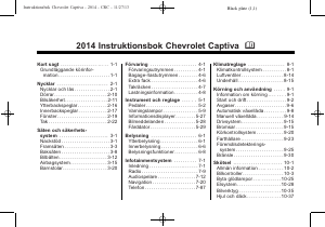 Bruksanvisning Chevrolet Captiva (2014)