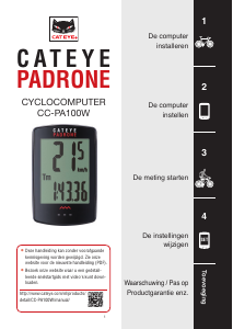 Handleiding Cateye CC-PA100W Padrone Fietscomputer