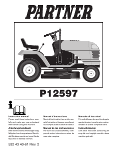 Bruksanvisning Partner P12597 Gräsklippare