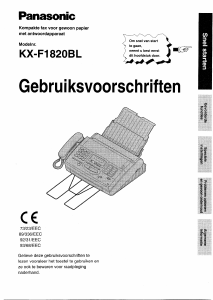 Handleiding Panasonic KX-F1820BL Faxapparaat