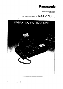 Handleiding Panasonic KX-F2090BE Faxapparaat