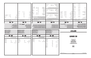 Manual de uso Olivetti Logos 50 Calculadora
