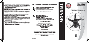 Manual Mondial VP-PRO-55 Turbo Pro Ventilador