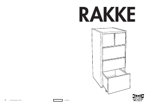 Käyttöohje IKEA RAKKE Lipasto