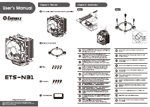 説明書 Enermax ETS-N31 CPUクーラー