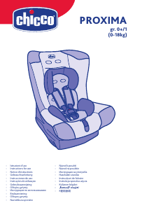 Rokasgrāmata Chicco Proxima Automašīnas sēdeklis