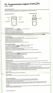 Mode d’emploi Chacon 54020 Interrupteur minuteur