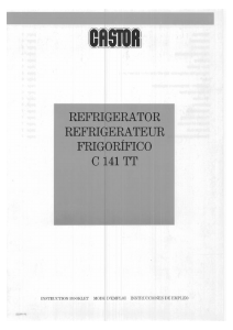 Mode d’emploi Castor C 141 TT Réfrigérateur