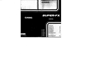 Bruksanvisning Casio FX-100D Räknemaskin