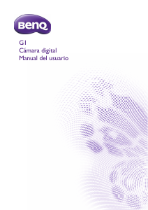 Manual de uso BenQ G1 Cámara digital