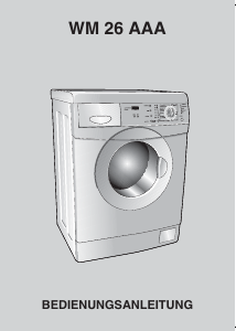 Bedienungsanleitung ELIN WM26AAA Waschmaschine