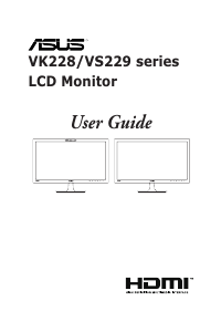 Bruksanvisning Asus VS229HA LCD skärm