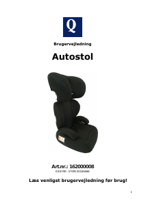 Brugsanvisning Quine 162000008 Autostol