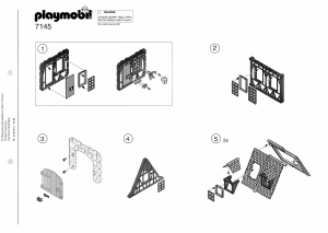 Handleiding Playmobil set 7145 Old Houses Nostalgisch vakwerkhuis