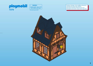 Bruksanvisning Playmobil set 7379 Old Houses Gul medeltida hus