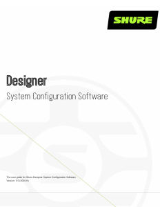 Handleiding Shure Designer 5.5