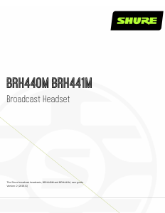 Handleiding Shure BRH441M Headset