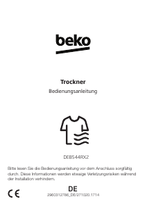 Bedienungsanleitung BEKO DE8544RX2 Trockner