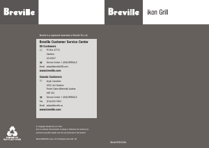 Handleiding Breville BGR400XL Contactgrill