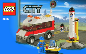 Manual Lego set 3366 City Satellite launch pad