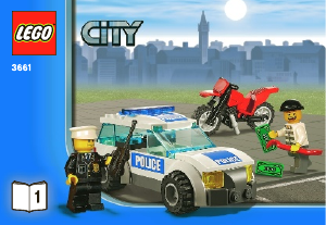 Bedienungsanleitung Lego set 3661 City Bank mit Geldtransporter