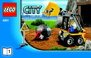 Bedienungsanleitung Lego set 4201 City Bagger mit Kipplaster