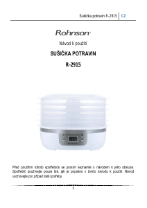 Manuál Rohnson R-2915 Sušička potravin