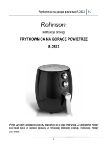 Instrukcja Rohnson R-2812 Frytkownica