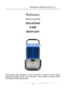 Návod Rohnson R-9350 Heavy Duty Odvlhčovač