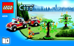 Bedienungsanleitung Lego set 4209 City Feuerwehr-Löschflugzeug