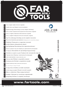 Priročnik Far Tools JOS 210B Stabilna kotna žaga