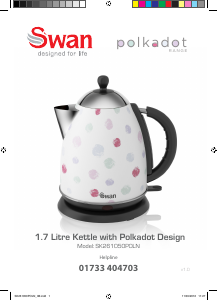 Bruksanvisning Swan SK261050POLN Vattenkokare