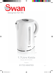 Bruksanvisning Swan SK18120BLUN Vattenkokare