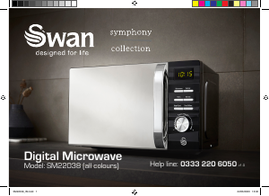 Bruksanvisning Swan SM22038BN Mikrovågsugn