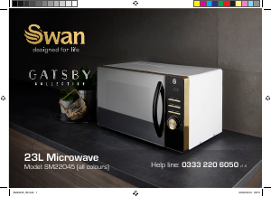Manual Swan SM22045BLKN Microwave