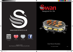 Manual Swan SP17030N Raclette Grill