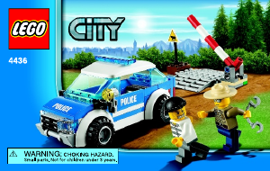 Manual de uso Lego set 4436 City Coche patrulla