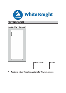 Manual White Knight WK1543 Refrigerator